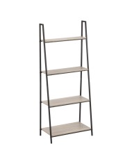 SCAFFALE ORGANIZER IN METALLO E LEGNO cm 60 x 35 x H 148 - 4 ripiani