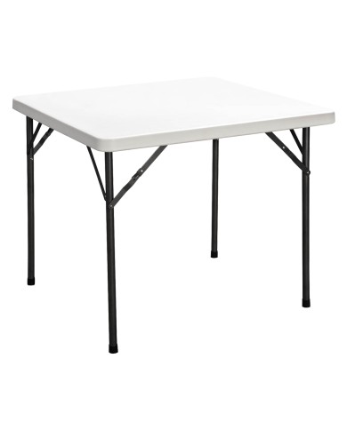 TAVOLO QUADRATO PIEGHEVOLE PARTY cm 87 x 87 x h. 74 - colore bianco