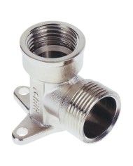 RACCORDO A STRINGERE CURVO CON FLANGIA 3 FORI ART. 539 16 x 1 2 - femmina