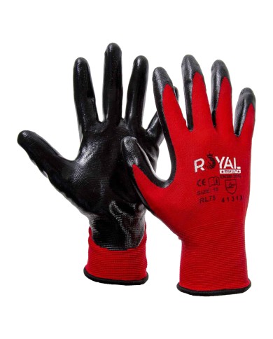 GUANTI NYLON NITRILE RL75 Tg. 10 (XL)