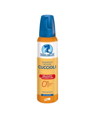 SHAMPOO MOUSSE PER CANE CUCCIOLI delicato - con pappa reale
