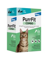 ANTIPARASSITARIO PURRFIT COMBO gatti furetti - 6 pipette ml 0,5