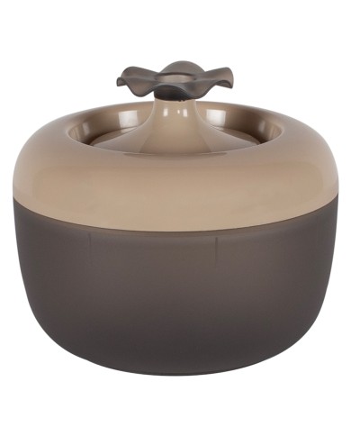 FONTANA PER GATTI MALAGA mod. fiore col. mocaccino - lt. 1,7