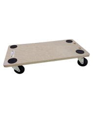 CARRELLO MULTIUSO PEDANA LEGNO cm 30 x 60 - ruote 3 portata 200 kg