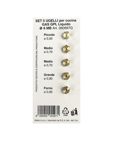 UGELLI PER CUCINA per gpl