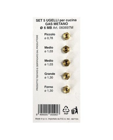 UGELLI PER CUCINA per metano