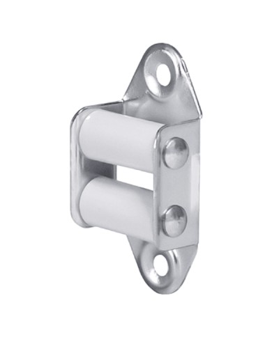 RULLO GUIDA CINGHIA verticale - rulli nylon - bianca