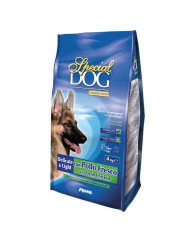 CROCCHETTE PER CANI ANZIANI SPECIAL DOG Delicate-light c pollo fresco - kg 4