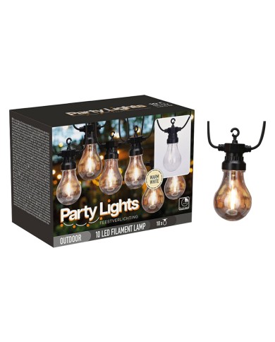 LUMINARIA PARTY LIGHTS cavo mt. 5 - 10 lampade