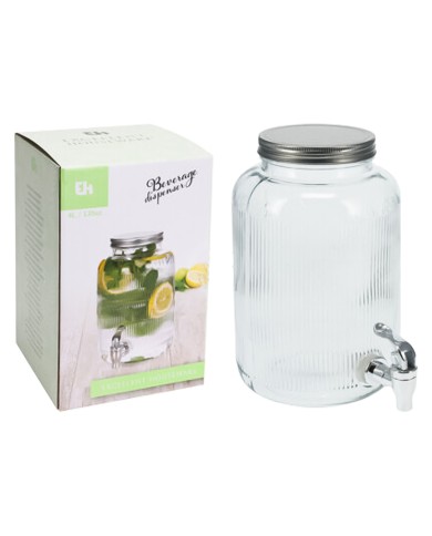 CARAFFA DISPENSER CON TAPPO ERMETICO litri 4
