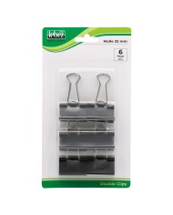MOLLA FERMACARTE DOUBLE CLIP mm 32 - pezzi 6