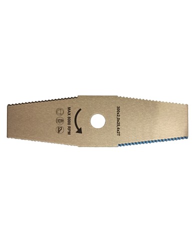 LAMA A 2 DENTI mm 300 x 2,0 x 25,4 x 2 T