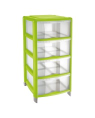 CASSETTIERA ALTA colore trasparente lime