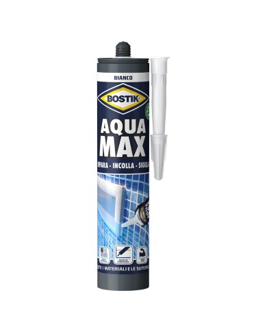 ADESIVO AQUA MAX gr. 425 - cartuccia - bianco