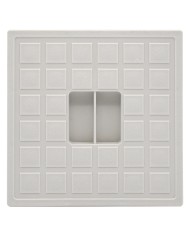 COPERCHIO QUADRO PER POZZETTO PLUVIALE mm 12,7 x 12,7 x h. 1