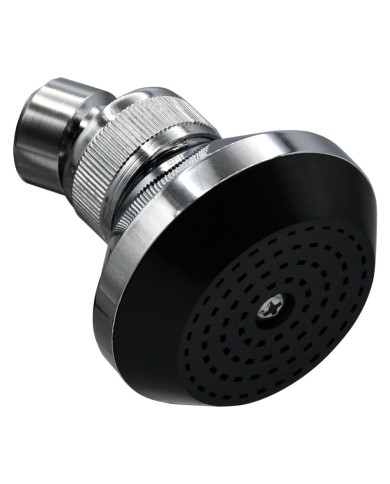SOFFIONE LINEA BLACK ABS cromato