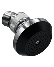 SOFFIONE LINEA BLACK ABS cromato