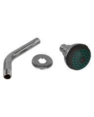 SOFFIONE PER DOCCIA LINEA DARK GREY ABS cromato
