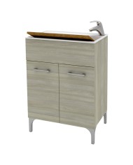 MOBILE LAVATOIO LENA cm 60 x 50 x h.84 - rovere grigio