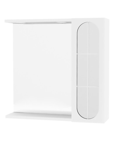 SPECCHIERA DA BAGNO PENSILE SINGOLO INA cm 57 x 16 x h.57 - laccato bianco