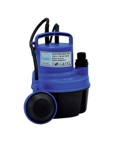 ELETTROPOMPA SOMMERGIBILE IN PVC 350 watt - 5000 litri h - hp 0,47