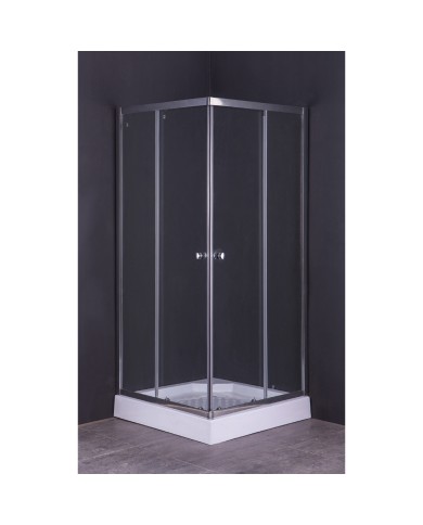 BOX DOCCIA CRISTALLO A DUE PORTE GIADA