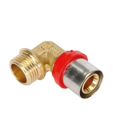 RACCORDO A PRESSARE CURVO 1654CT 20 x 1 2 - maschio