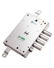 SERRATURA DA APPLICARE TRIPLICE PER PORTE BLINDATE ART. 52.571 Dx E 63 - mm 206 x 136