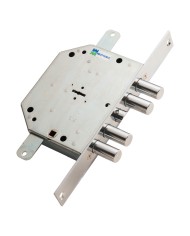SERRATURA DA INFILARE TRIPLICE PER PORTE BLINDATE ART. 89C.751 Sx E 60 - mm 132 x 165