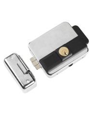SERRATURA ELETTRICA DA APPLICARE PER CANCELLI MULTIPLA E 50 70 cilindro fisso - zincata