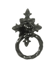 MANIGLIA AD ANELLO CON PIASTRA mm 35