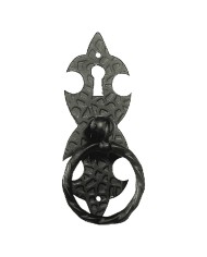 MANIGLIA AD ANELLO CON PIASTRA mm 45