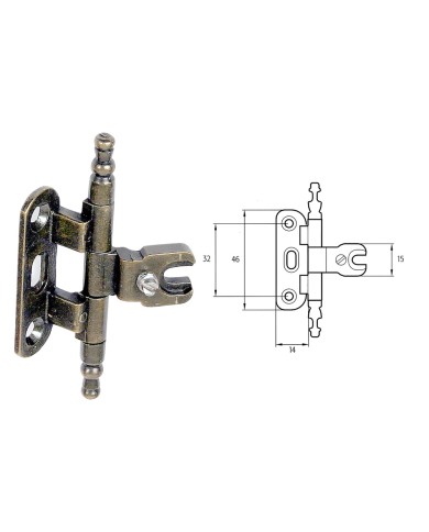 CERNIERA PER MOBILI A0058