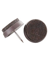 SCIVOLI PER MOBILI CON FELTRINO mm 24 - colore marrone