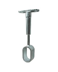 REGGITUBO CENTRALE PER TUBO OVALE mm 15 x 30 - finitura cromata