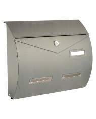 CASSETTA POSTALE PORTA RIVISTA BUSTA metallizzato argento