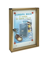 BACHECA PORTA AVVISI 1 FOGLIO cm 30 x 5 x 40 - bronzo