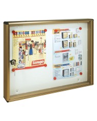 BACHECA PORTA AVVISI 2 FOGLI cm 55 x 5 x 40 - bronzo