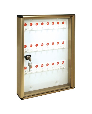 BACHECA PORTA CHIAVI cm 30 x 5 x 40 - 24 posti bronzo