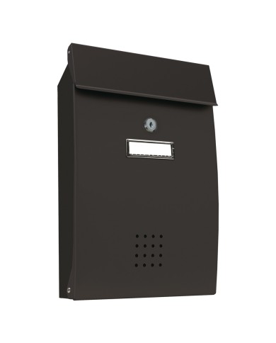 CASSETTA POSTALE PORTA RIVISTA SERIE PECHINO lamiera zincata - vern.grigio ghisa