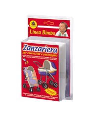 ZANZARIERA IN POLIESTERE PER CARROZZINA cm 150 x 130 - col. bianco