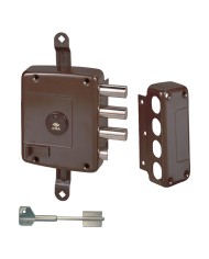 SERRATURA DA APPLICARE TRIPLICE PER LEGNO ART. 571 E 60