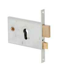 SERRATURA DA INFILARE PER ALLUMINIO ART. 44120 E58 fr.20 mm - catenaccio + scrocco