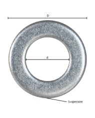 RONDELLA PIANA INOX A2 M