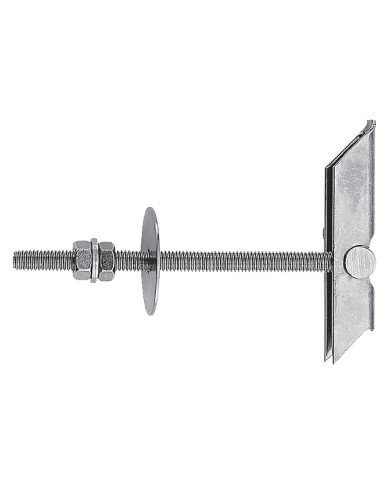 ANCORA A SOFFITTO ACCIAIO CON BARRA E DOPPIO DADO KD