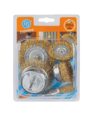 SET SPAZZOLE PER TRAPANO set 5 pezzi