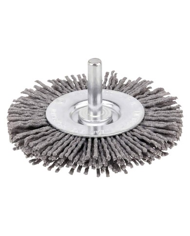 SPAZZOLA CIRCOLARE CON GAMBO Ø mm 75 - spessore fili 10 mm