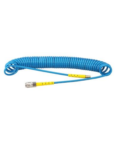 TUBO A SPIRALE IN POLIURETANO RACCORDATO 8 x 5
