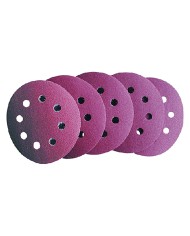 DISCO IN CARTA ABRASIVA CON VELCRO FORATO art. 349