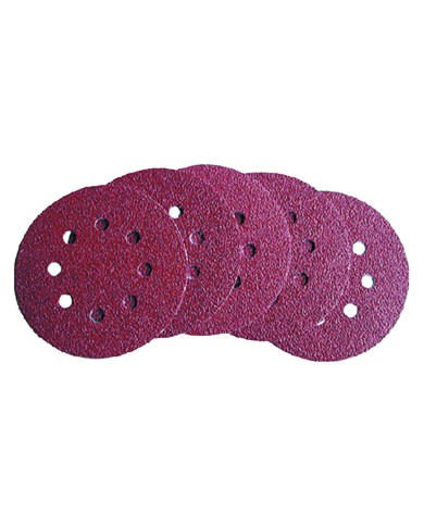 DISCO IN CARTA ABRASIVA CON VELCRO FORATO art. 349